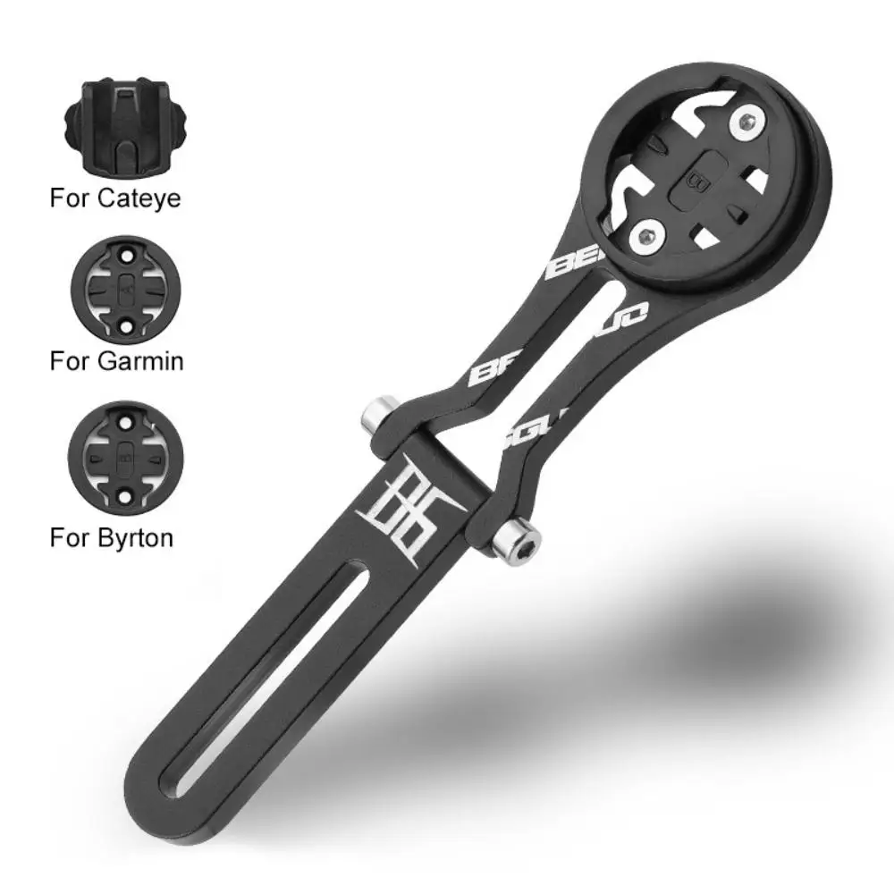 Fahrradcomputer-Halterung aus Aluminiumlegierung für MTB und Rennräder, verstellbare Tachometer-Lenkerhalterung für Garmin/Cateye/Bryton usw.