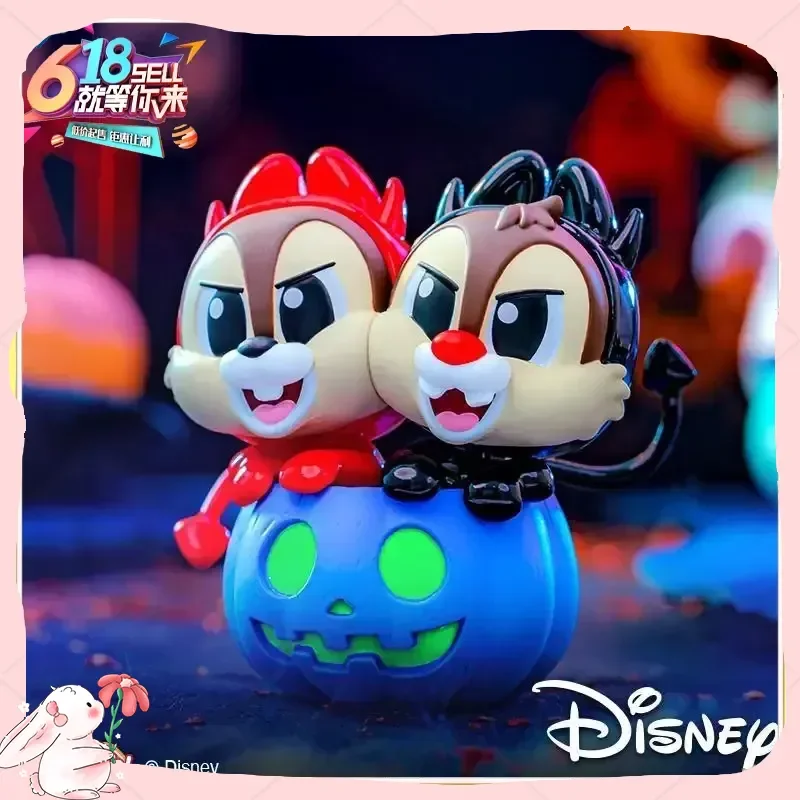 Caliente Mickey Friends Pumpkin Edition Cosbi Halloween caja ciega misteriosa Mini muñeca decoración de escritorio regalo auténtico juguete coleccionable