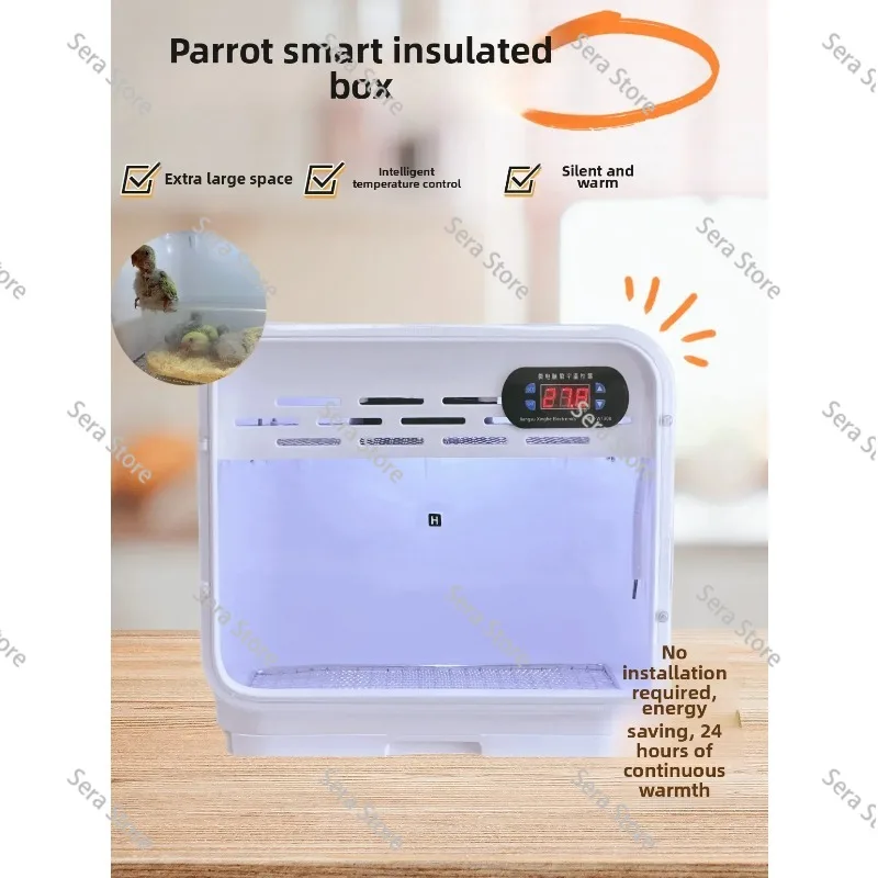 2026 New Commercial Household Equipment Pet Smart Air Heating Incubator Parrot Incubator Baby Bird Incubator 0 Days Hand Raising