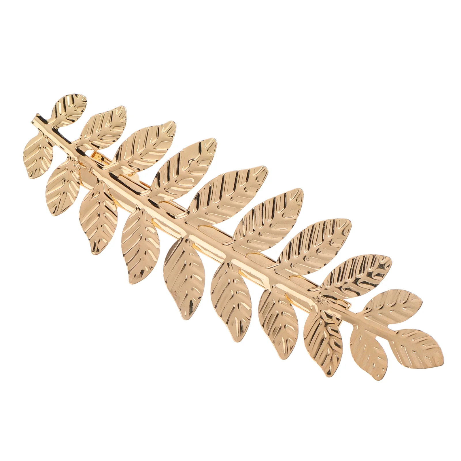 

Leaf Hair Clip Barrettes Goldleaf Hairpin Decor Accessories Headgear Girls Metal Golden