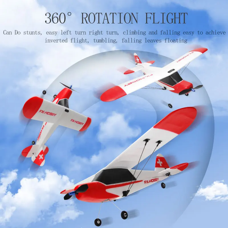 Controle remoto eletrônico J3 RC avião para crianças, planador fixo Wingspan, brinquedo dos aviões, presente de aniversário, 2.4GHz, 3ch, FPX9603, Epp, 520mm