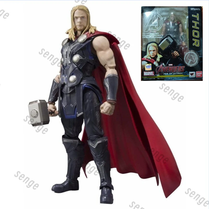 

[Genuine Spot] Bandai SHF Avengers 2 Age of Ultron Thor Action Figures Figures Ornaments Toys Gift Collection