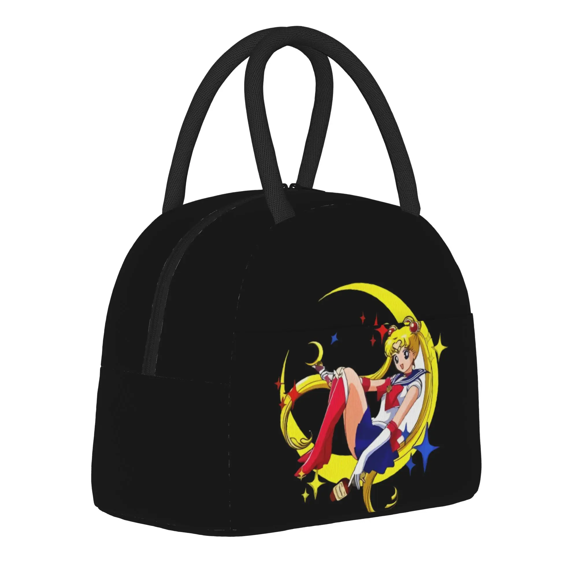 

Термосумка для обедов Sailor Moon, многоразовая, большая, с изображением аниме и манги, кавайная, для еды, сумка-тоут