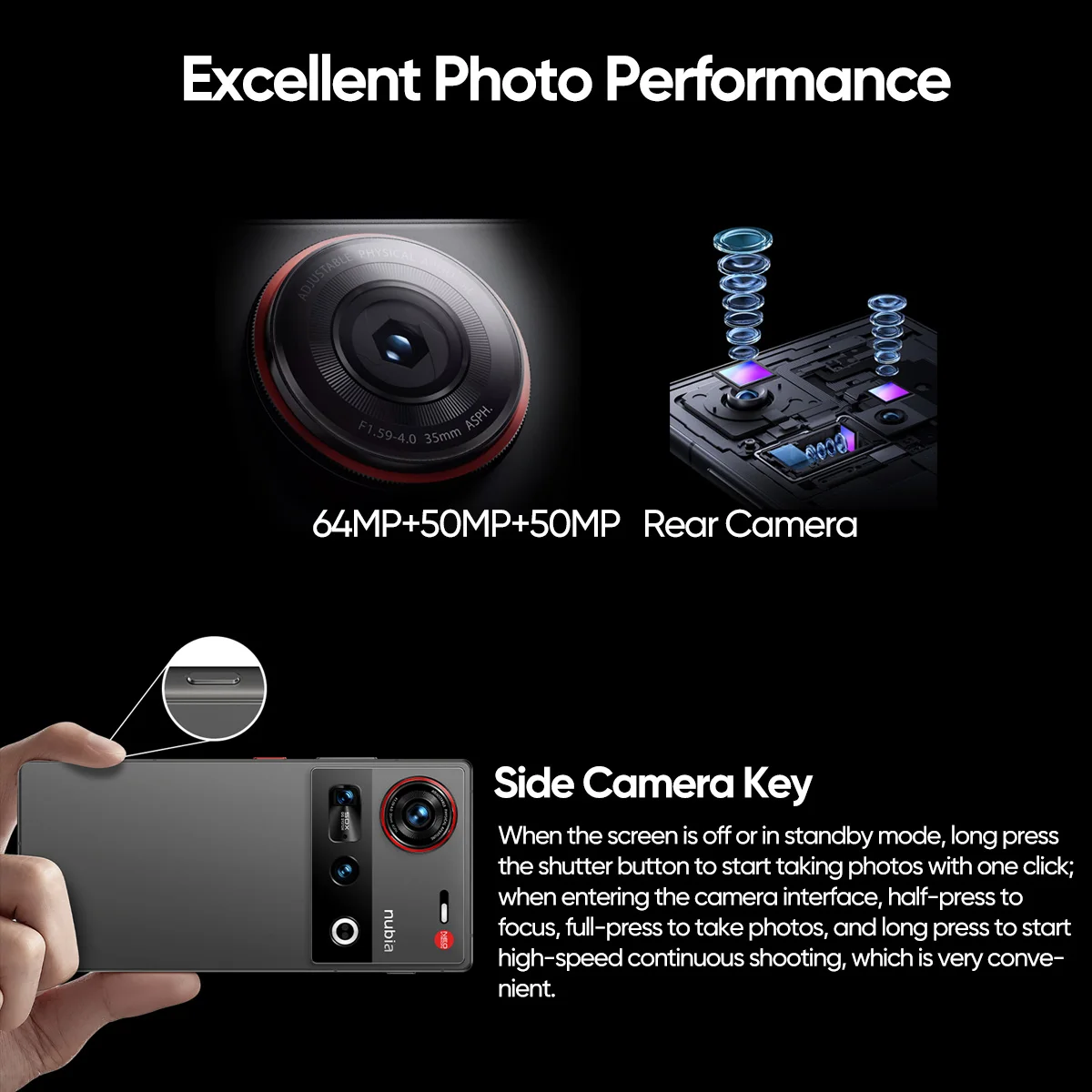 Nubia Z70 Ultra 5G Smartphone Snapdragon 8 Elite processeur 6.85 '144Hz AMOLED affichage NFC Version mondiale 16GB 512GB
