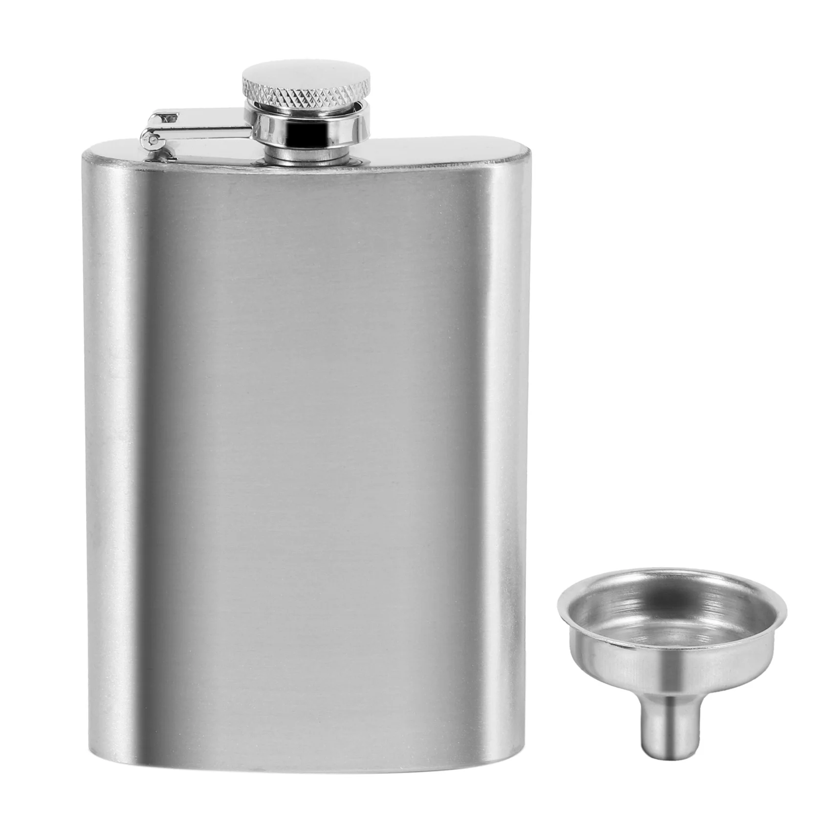 Hip Flask with Funnel, 4 Oz Stainless Steel Whiskey Flask 100% Leak Proof, Portable Pocket Hip Flask for Liquor for Men