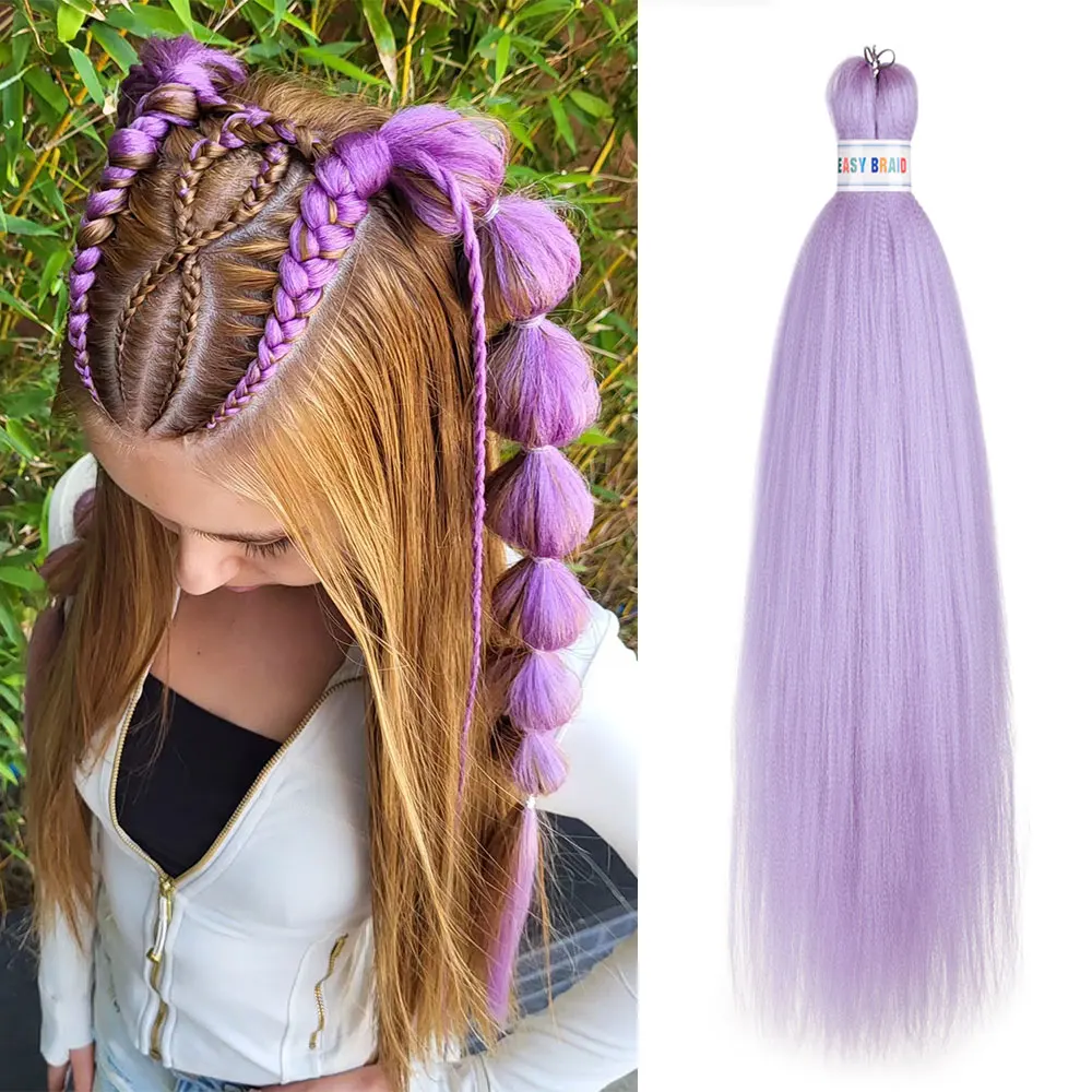 Ombre Braiding Hair Pre Stretched Synthetic Braid Extensions Colorful Jumbo Braid for Senegalese Passion Twist Box Braid Hair