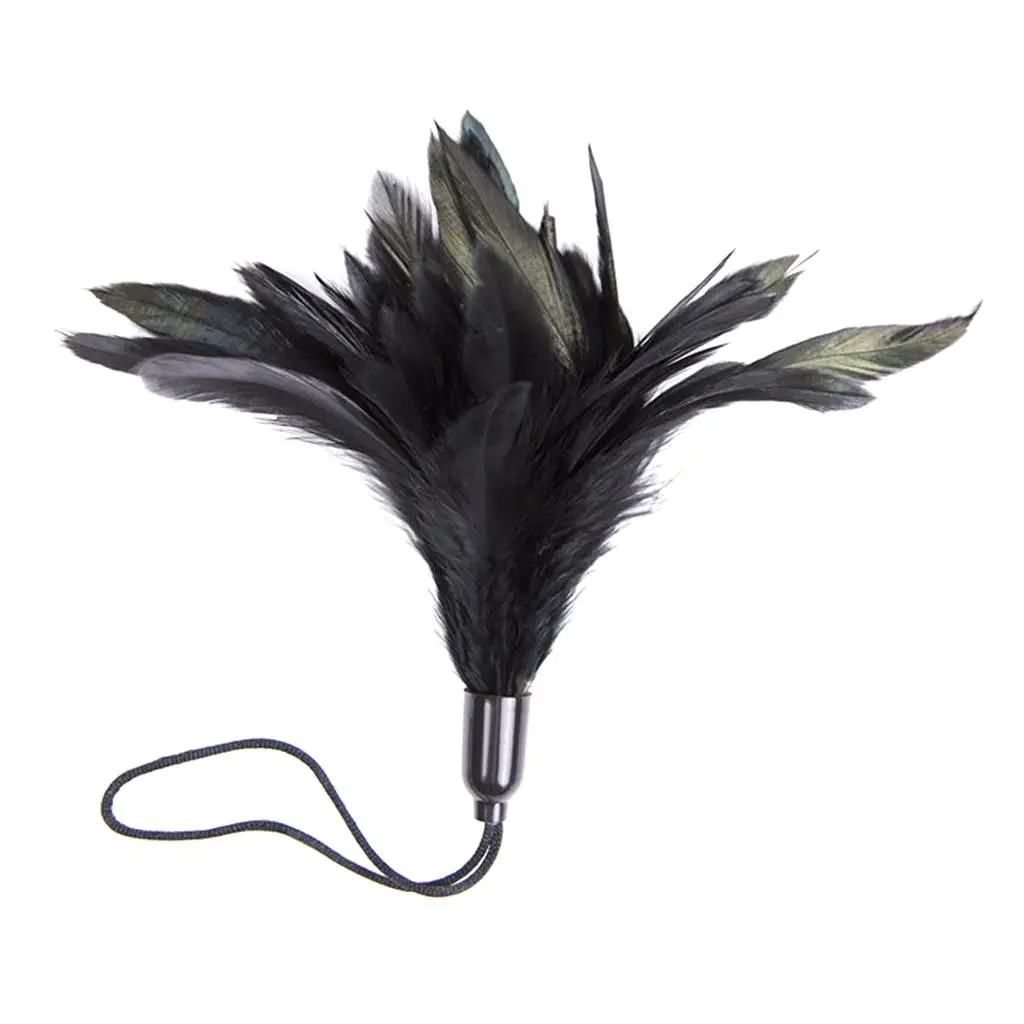 Black Soft Flirting Feather Teasing Toys for Wedding Valentine's Day Holiday