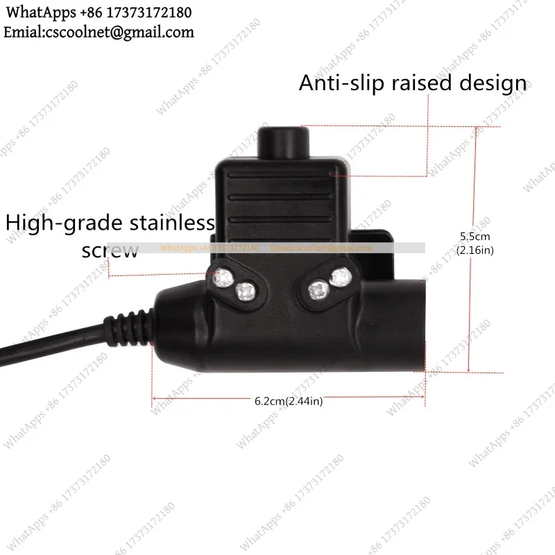 Socket Assembly Adapter U94 PTT System for Baofeng DM32 UV82 UV-5R BF-888S Kenwood Civilian Wired