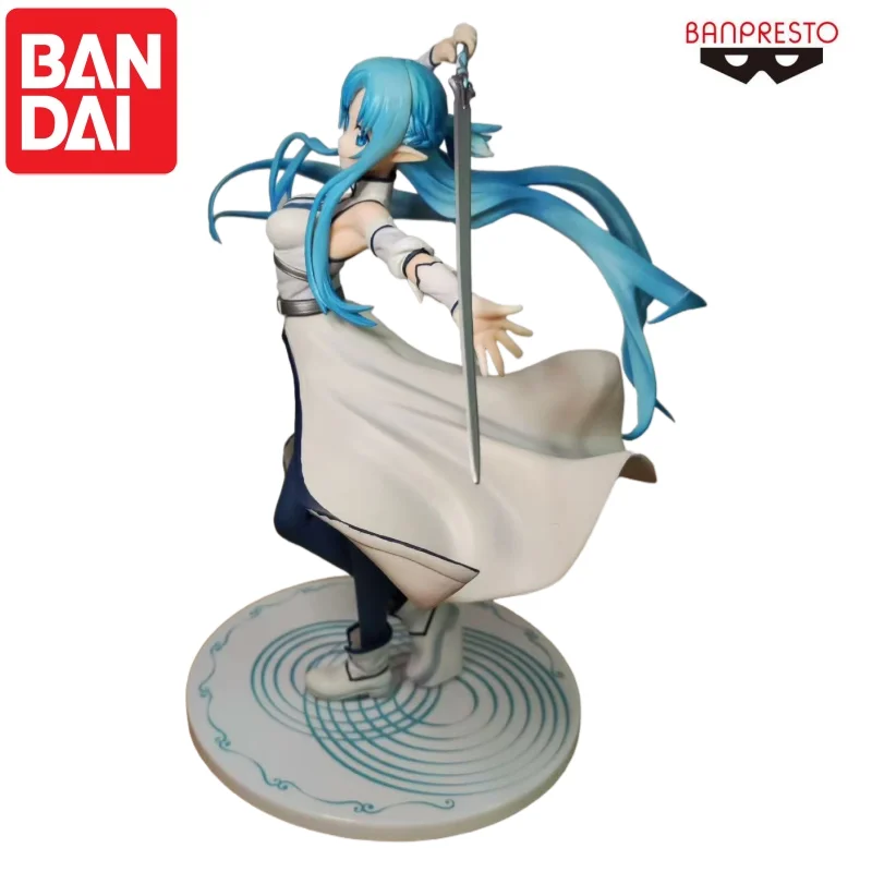 Bandai In Voorraad Originele Banpresto Yuuki Asuna Pop Gloednieuwe Boxed Action Figure Animatie Randapparatuur Anime Karakters Garage
