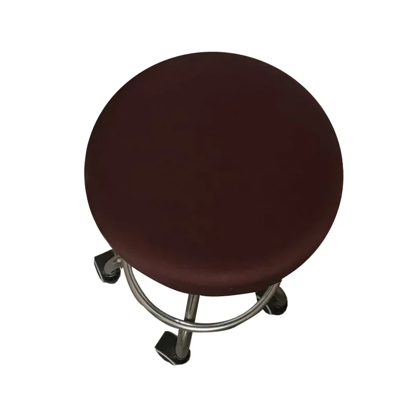 Round Chair Cover Bar Stool Elastic Seat Cover Household Protection Chair Slipcover Dining Office Chair Anti-Dirty Seat Covers