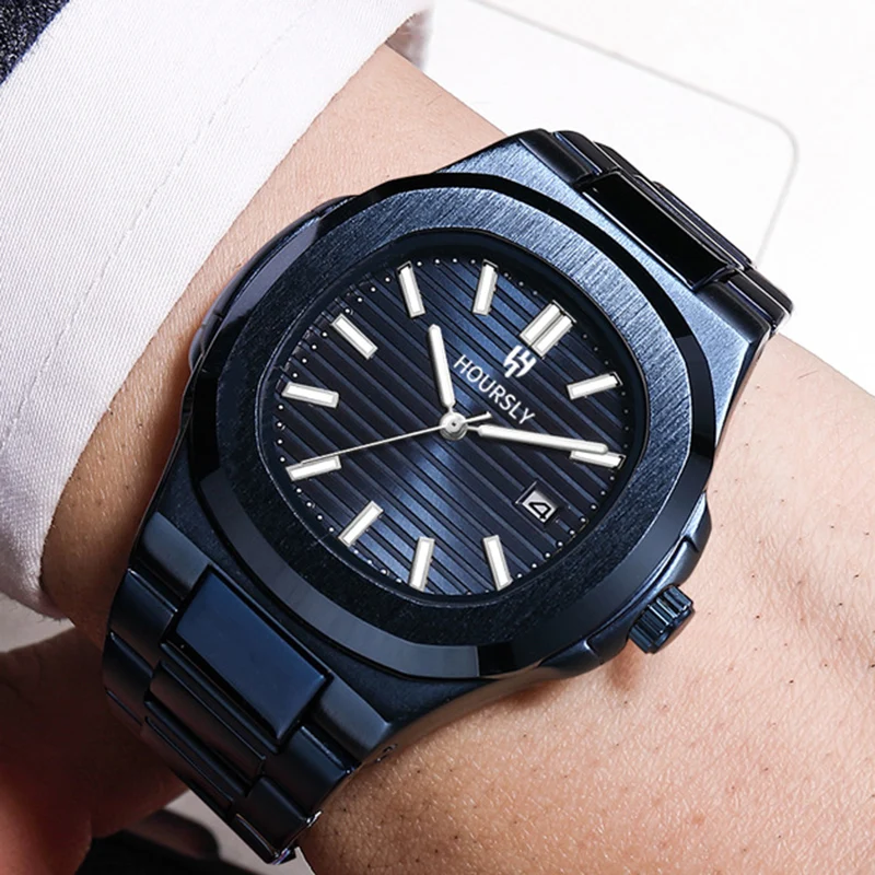 Men Gold Wrist Watches Top Brand Luxury Stainless Steel Band Male Clock 2024 Men Quartz Watch Fashion Dropship relogio masculino