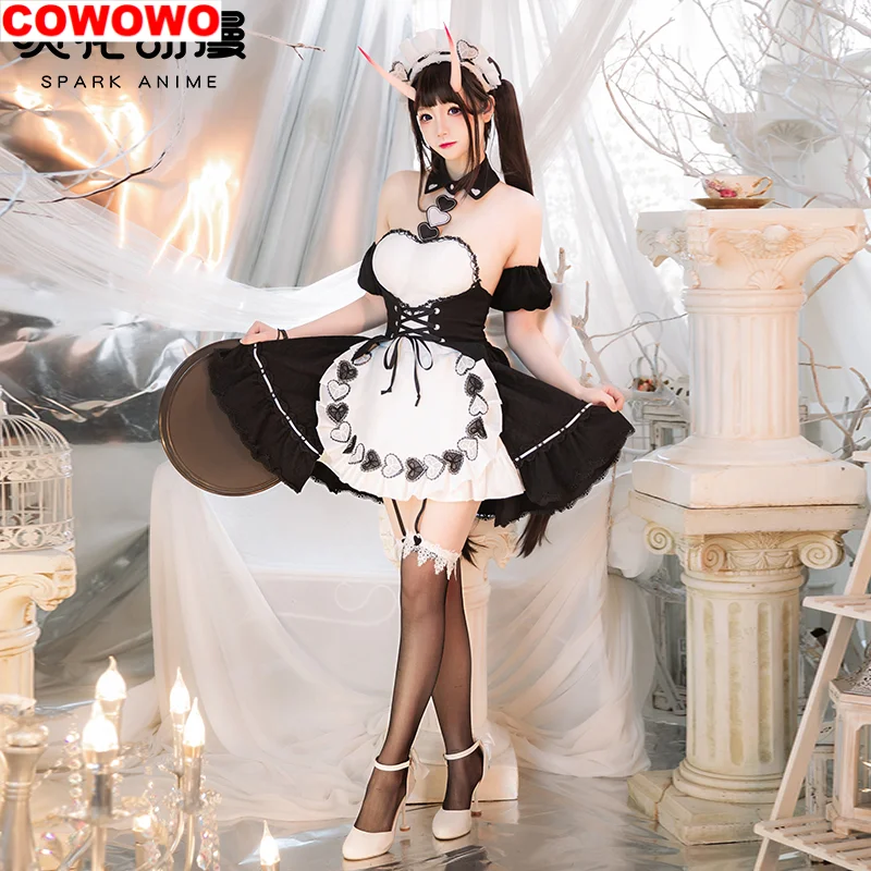 

COWOWO Azur Lane Maid Outfit Noshiro Cosplay Costume Cos Game Anime Party Uniform Hallowen Play Role Clothes Clothing