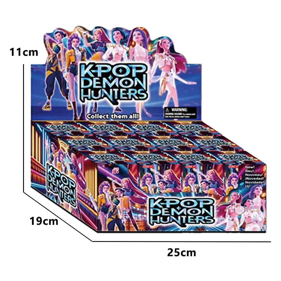 2025 Hot 12pcs selling K pop Demon Hunters Box Series Anime Figures Ornaments Dolls Fans Children Gift Random Box