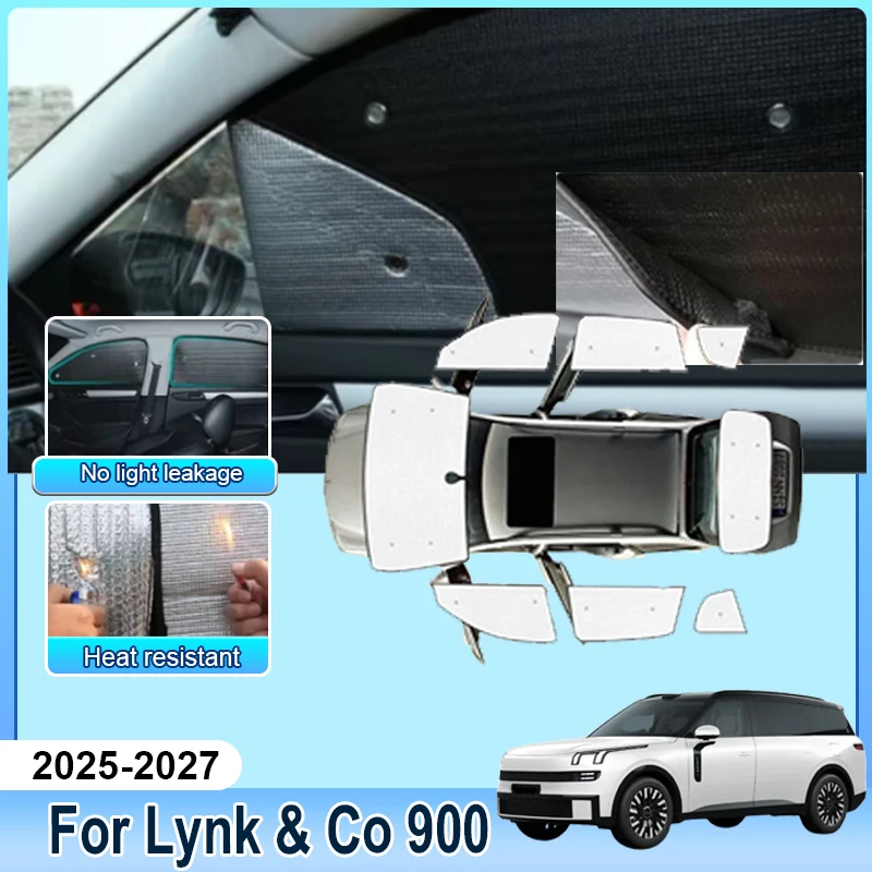 

Car Accessories For Lynk & Co 900 2025 2026 2027 Full Coverages Window Sunshade Retractable Shade Curtain Cover UV Protection