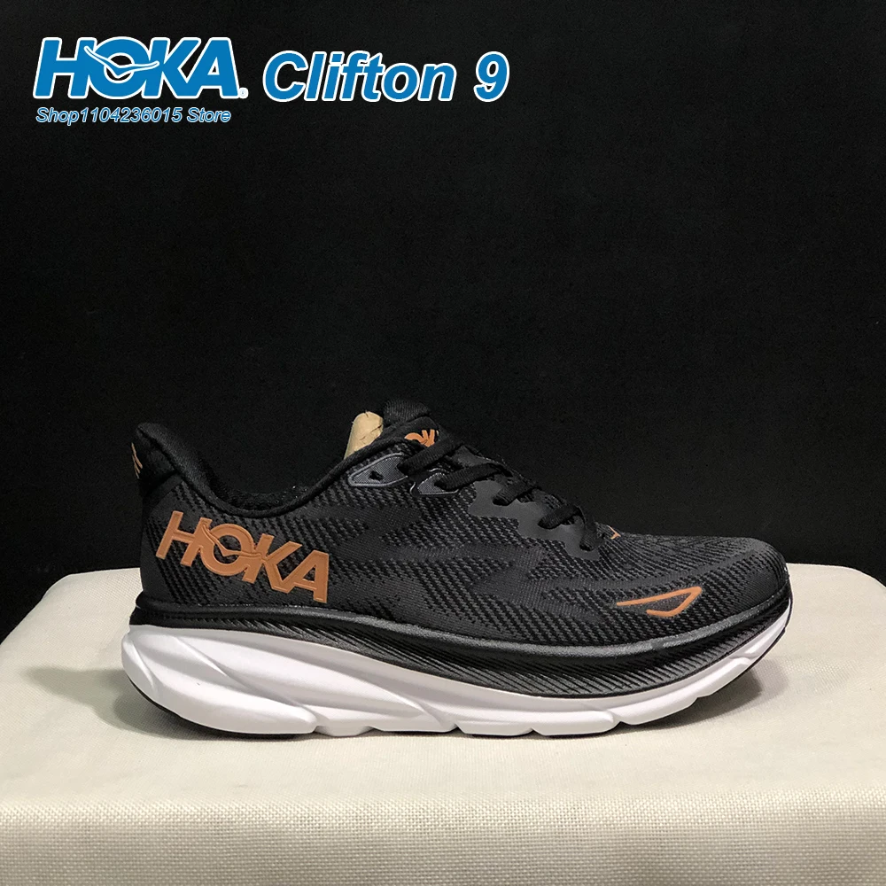 Hoka One One Clifton 9 Original Running Shoes Mens Women's Lightweight Cushioning Marathon Breathable Highway Trainer Sneakers