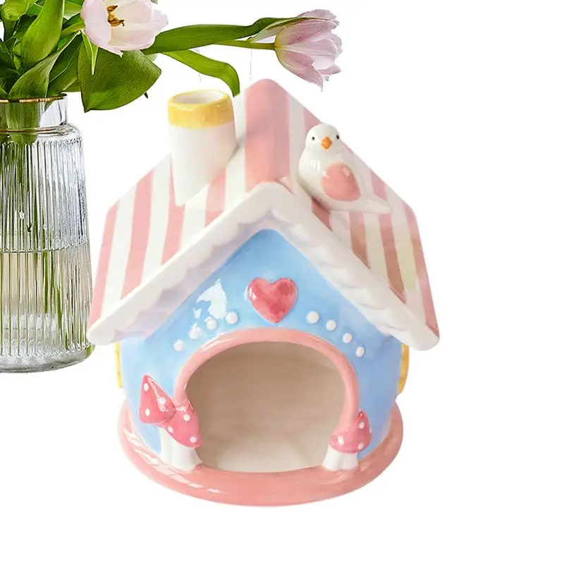 Hamster House Cool Bed Hamster Home Creative Chinchilla Hut Pet Cage Accessories Gerbil Houses And Hideouts Small Animal Hides