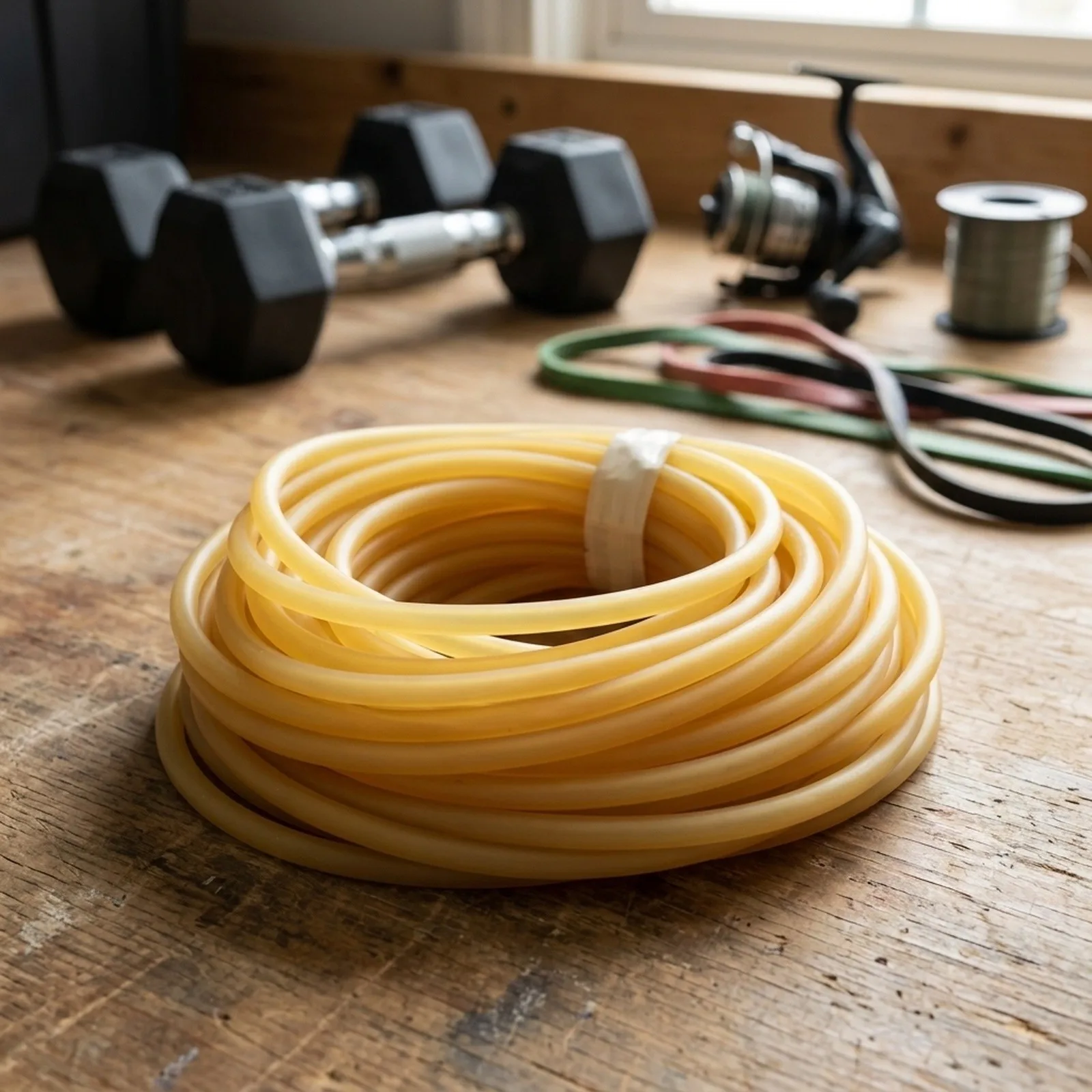 Exercise Elastics Rubber Fitness Hose Outdoor Training Latex Tube Multi-purpose Rubber Band Wear-resistant Material
