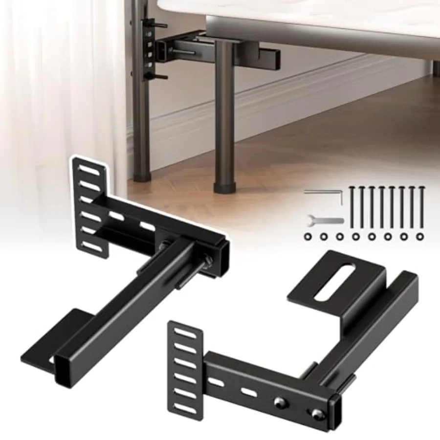 

Headboard Brackets for Metal Bed Frame Adjustable Bracket for Headboard with Footboard Extension Kit Fit Twin Full Queen King S