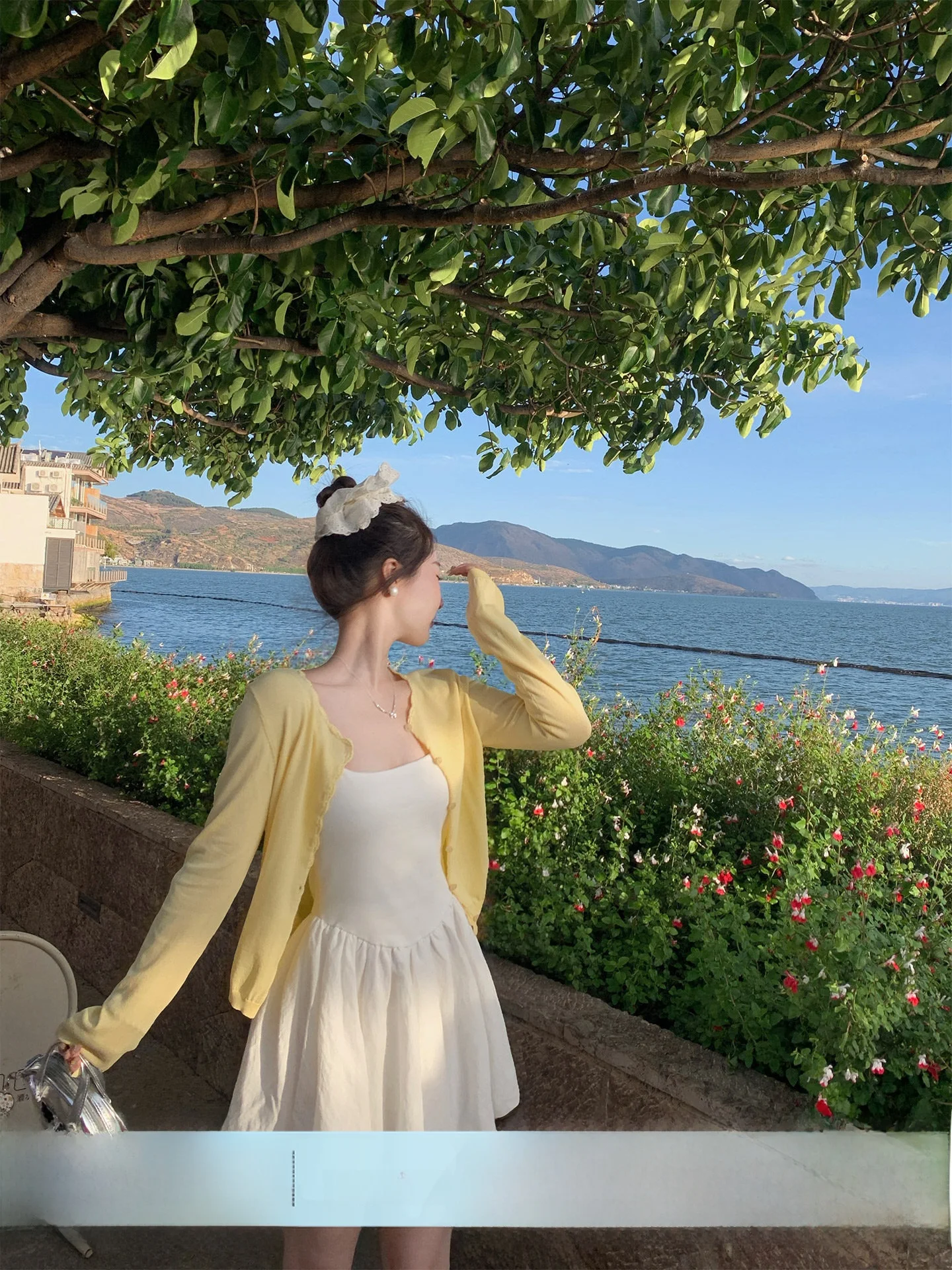 

Желтый открытый кардиган, женская верхняя одежда, летняя солнцезащитная куртка, весенний топ в стиле OOTD, вязаный свитер в корейском стиле