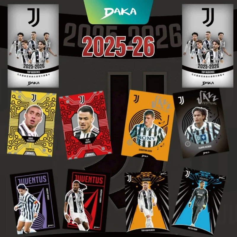 Nuevas Tarjetas Coleccionables de la Serie TOP AUDENCE de DAKA Juventus, Tarjeta Oficial del Jugador del Club de Fútbol Filippo Inzaghi Giorgio Chiellini