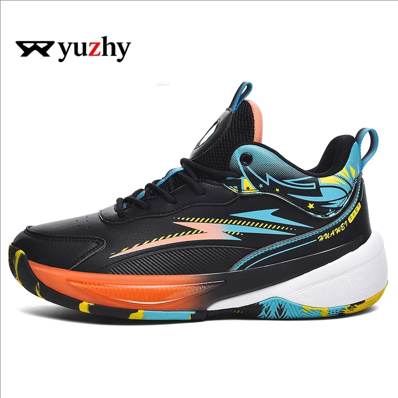 

Мужские баскетбольные кроссовки, дышащие, с амортизацией, нескользящие, износостойкие, для бега, тренировок в спортзале, спортивные баскетбольные кроссовки для мужчин