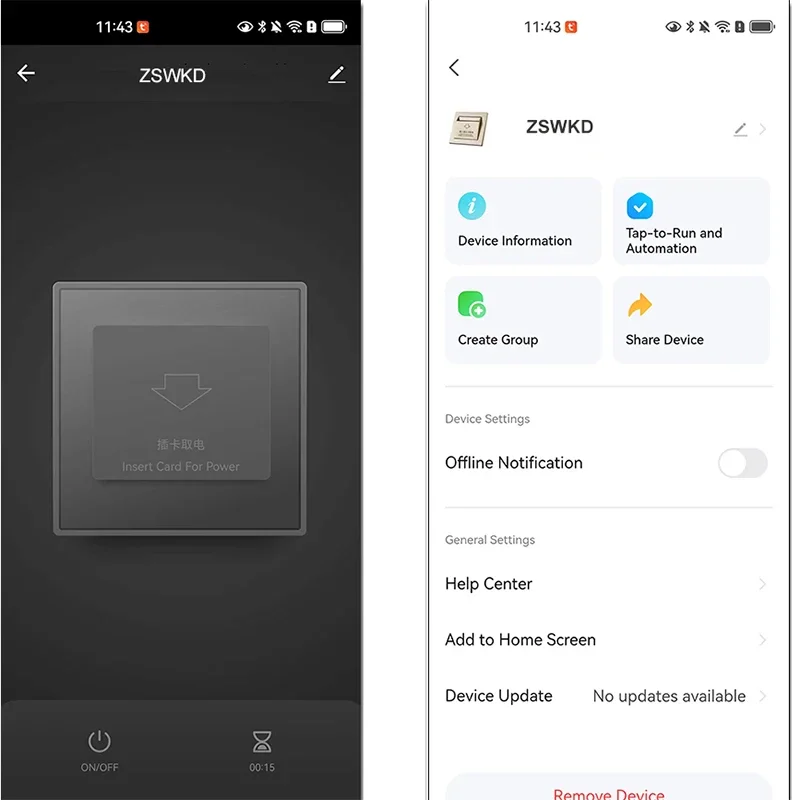 Tuya Zigbee3.0 Card Power Switch Key Card Electricity Recognition Switch Panel Energy Saving Card Sensing Power Switch for Hotel