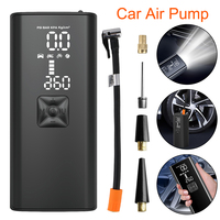 4000mAh 150PSI Digital Tire Air Pump Car Air Compressor With LED Flashlight Portable Inflator Tire Pressure Test