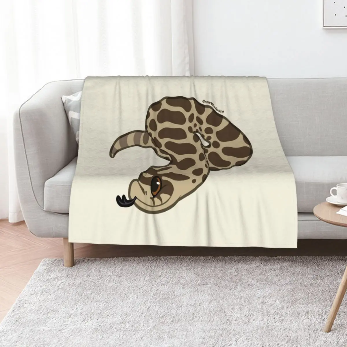 

Little Hognose Snake Throw Blanket Loose Single blankets and throws Soft Beds Blankets