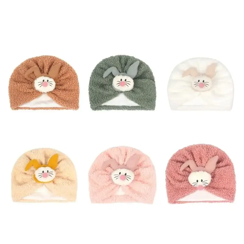 

Nursery Hospital Turban Hat Winter Warm Caps for 0-1 Year Baby Infants Caps Double Layer Headwrap Bonnet Caps
