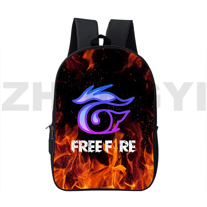 Free Fire Garena Bag 3D Anime Canvas Double Zipper Free Fire Game Backpacks Cartoon 16 Inch Laptop School Bags Children Book Bag