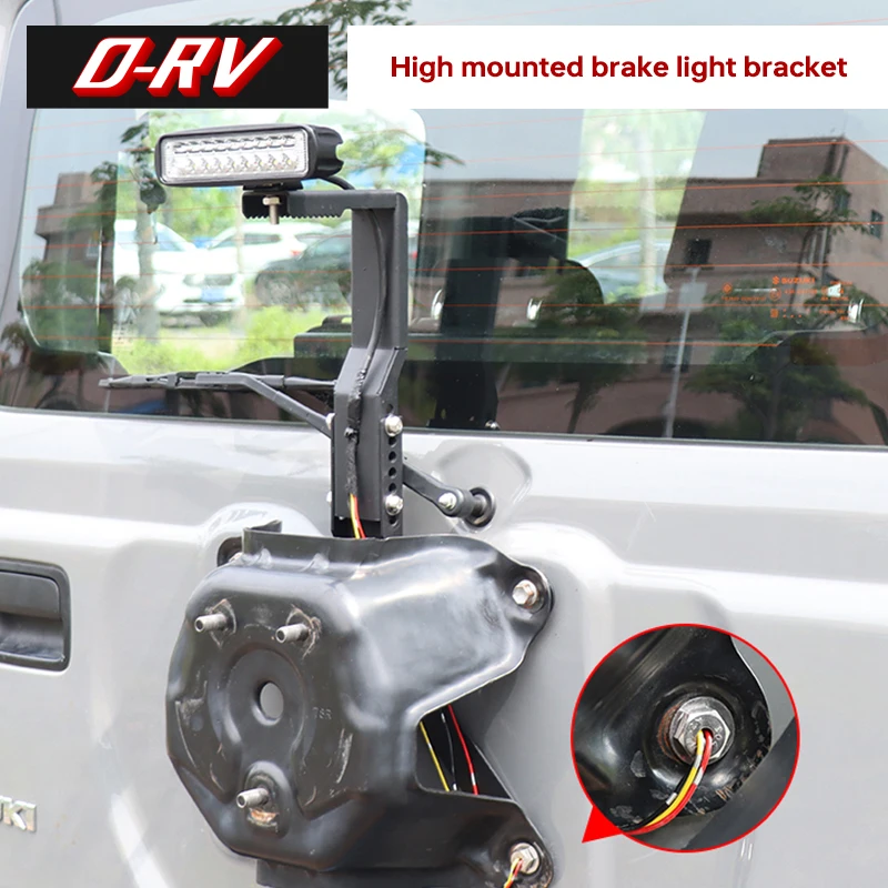 For Suzuki Jimny 2019 2020 2021 JB64 JB74W Flagpole Reversing Brake Light Bracket Auto Parts Exterior Accessories frames