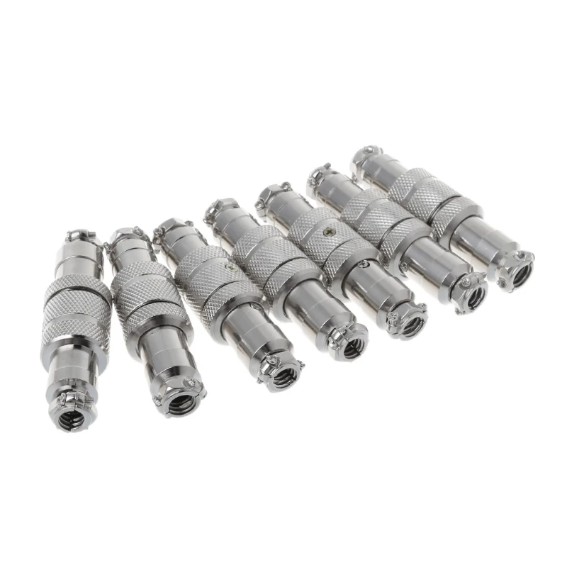 Conector de aviação de fixação Gx16, plugue macho e fêmea, 2 pinos, 3 pinos, 4 pinos, 5 pinos, 6 pinos, 7 pinos, 8 pinos