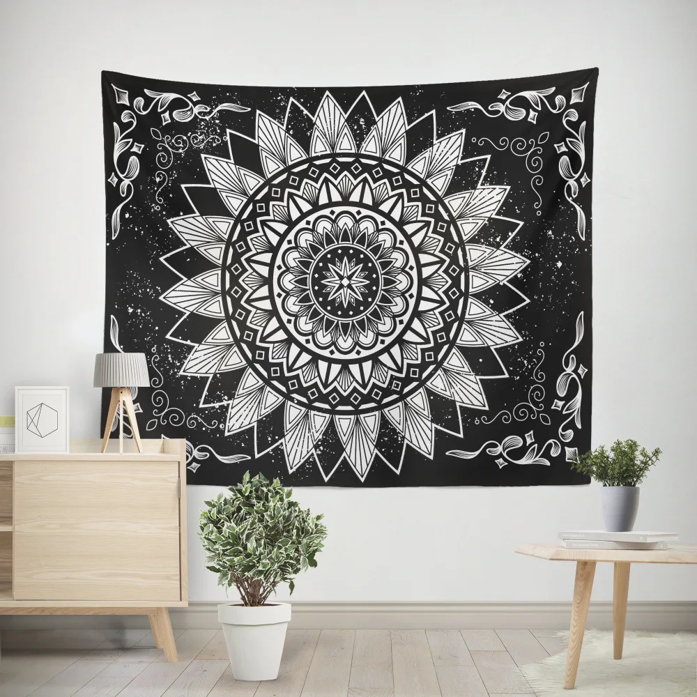 Colorful Mandala Tapestry Boho Wall Art Home Decor Peaceful Design