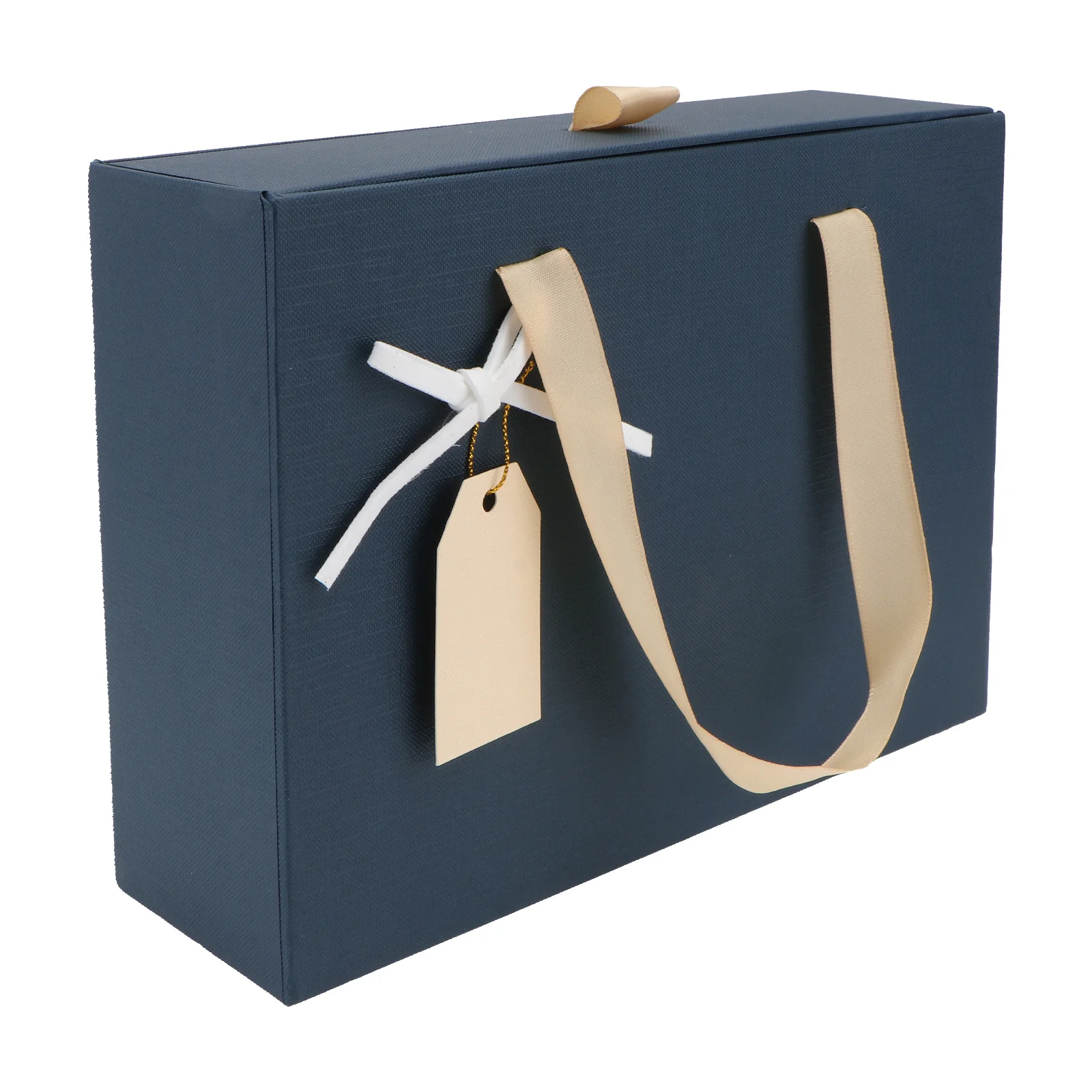 

1pc Gift Box Valentine's Day Gift Container Man Scarf Packaging Box (Dark Blue) Birthday Gift Wrapping Box