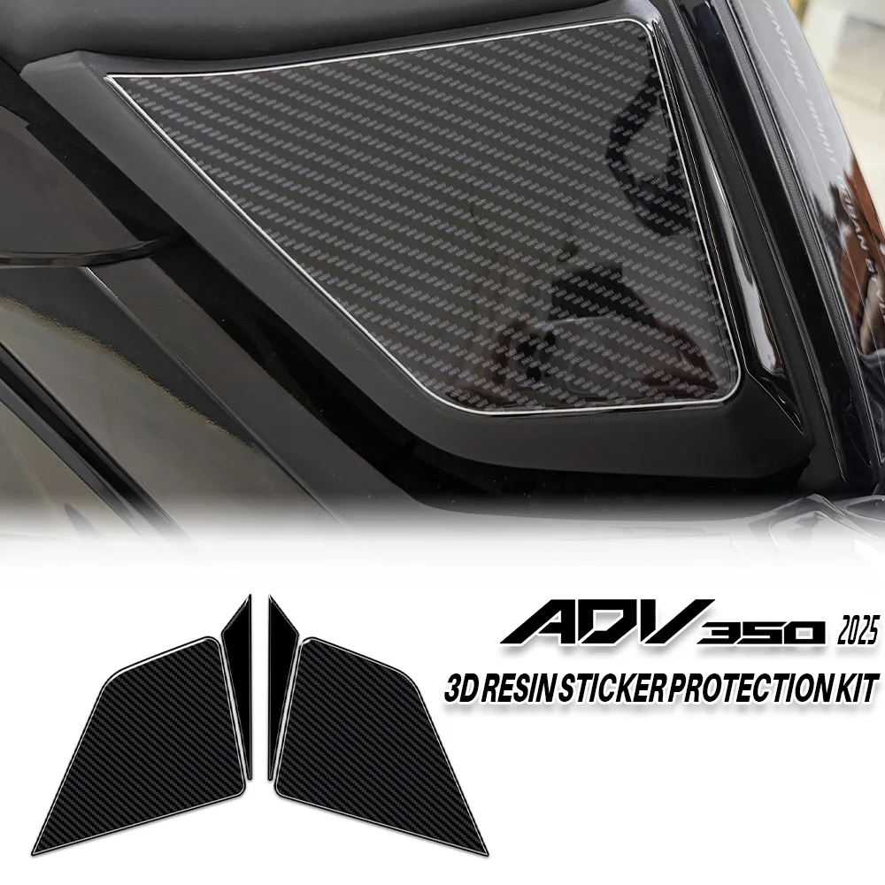 

For ADV350 2025 ADV 350 Motorcycle Accessories Seat Front Area Protection Scratch Resistant Waterproof 3D Resin Stickers