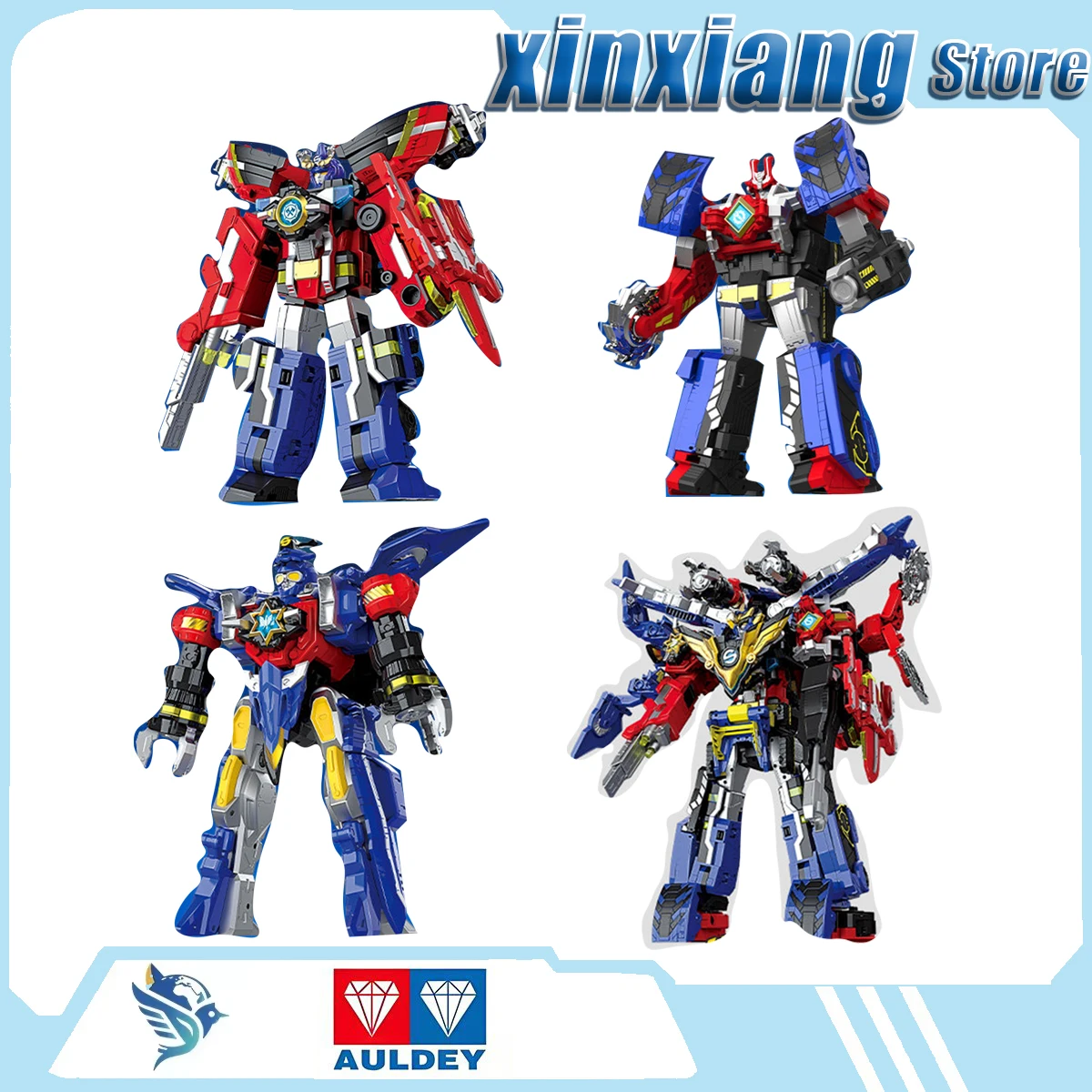 

Трансформирующийся робот AULDEY, гигантский воин-трансформер, игрушка для мальчиков, персонажи мультфильмов в стиле аниме и манги, разборные детали