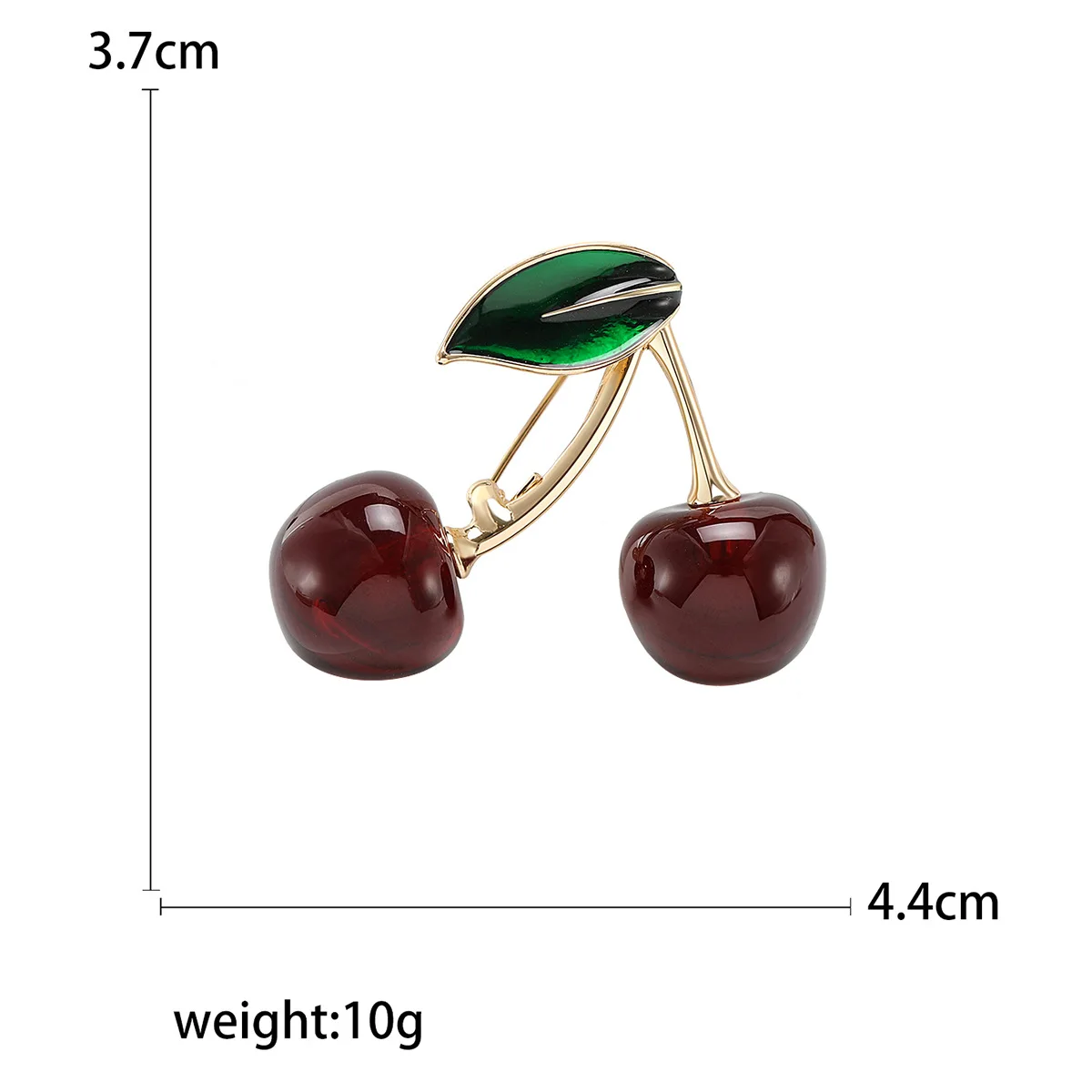 Korean Fashion Sweet Cherry Brooches For Women Simple Fresh Fruit Alloy Brooch Pin Versatile Suit Accessories Party Jewelry Gift