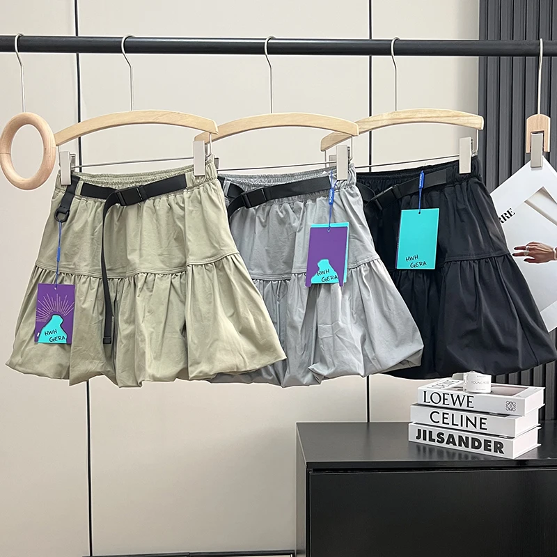 

Плиссированная юбка для занятий спортом на открытом воздухе. Женские пышные повседневные летние юбки трапециевидной формы с высокой талией и защитой от воздействия.