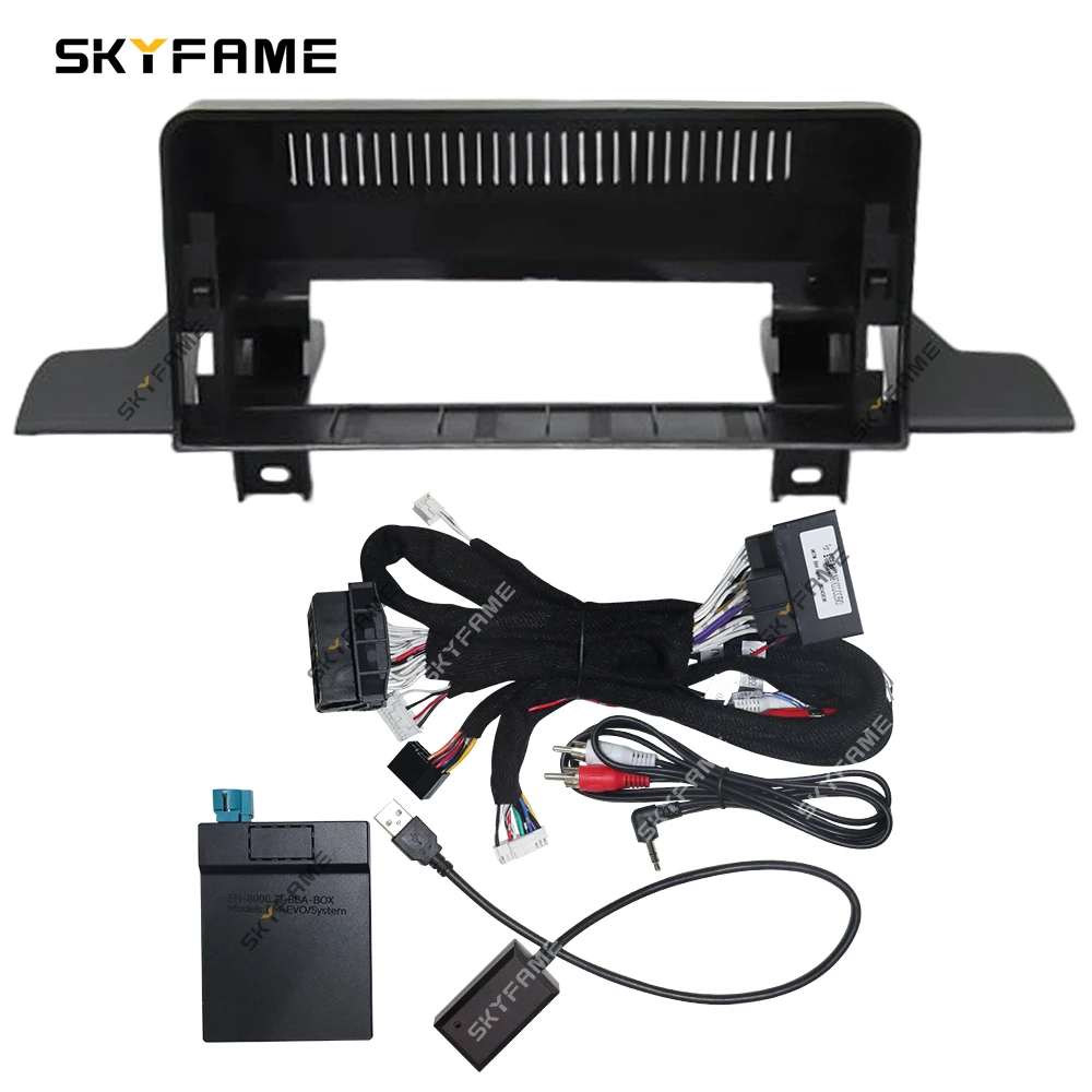 SKYFAME 12.3 Inch Frame Fascia Adapter Canbus Box Android Radio Dash Fitting Panel Kit For BMW X3 G01 BMW X4 G02 G08