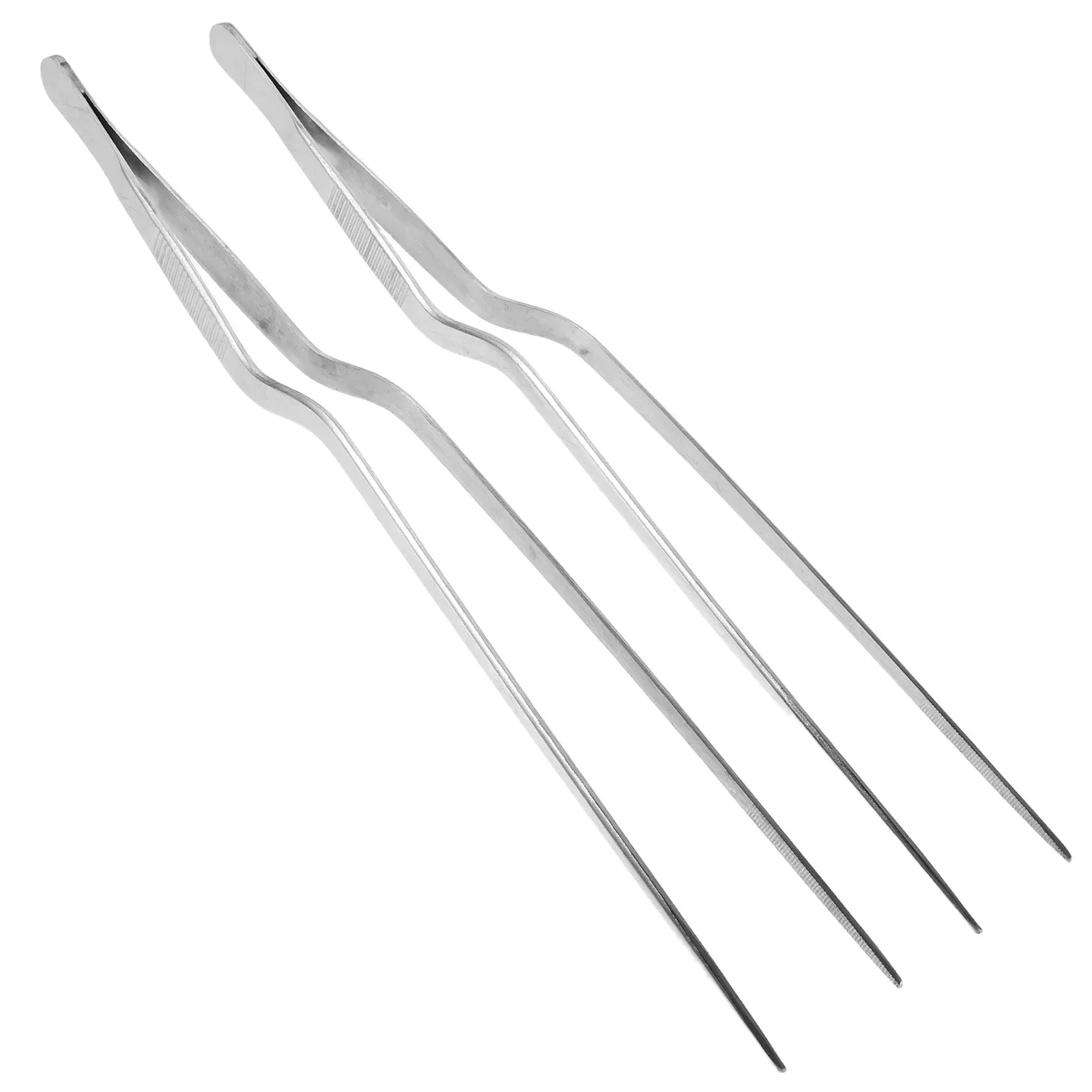 

2Pcs Stainless Steel Ear Cleaning Tools Curved Tip Precision Tweezers Firm Rust Resistant Ear Wax Removal Kit Earwax Cleaning