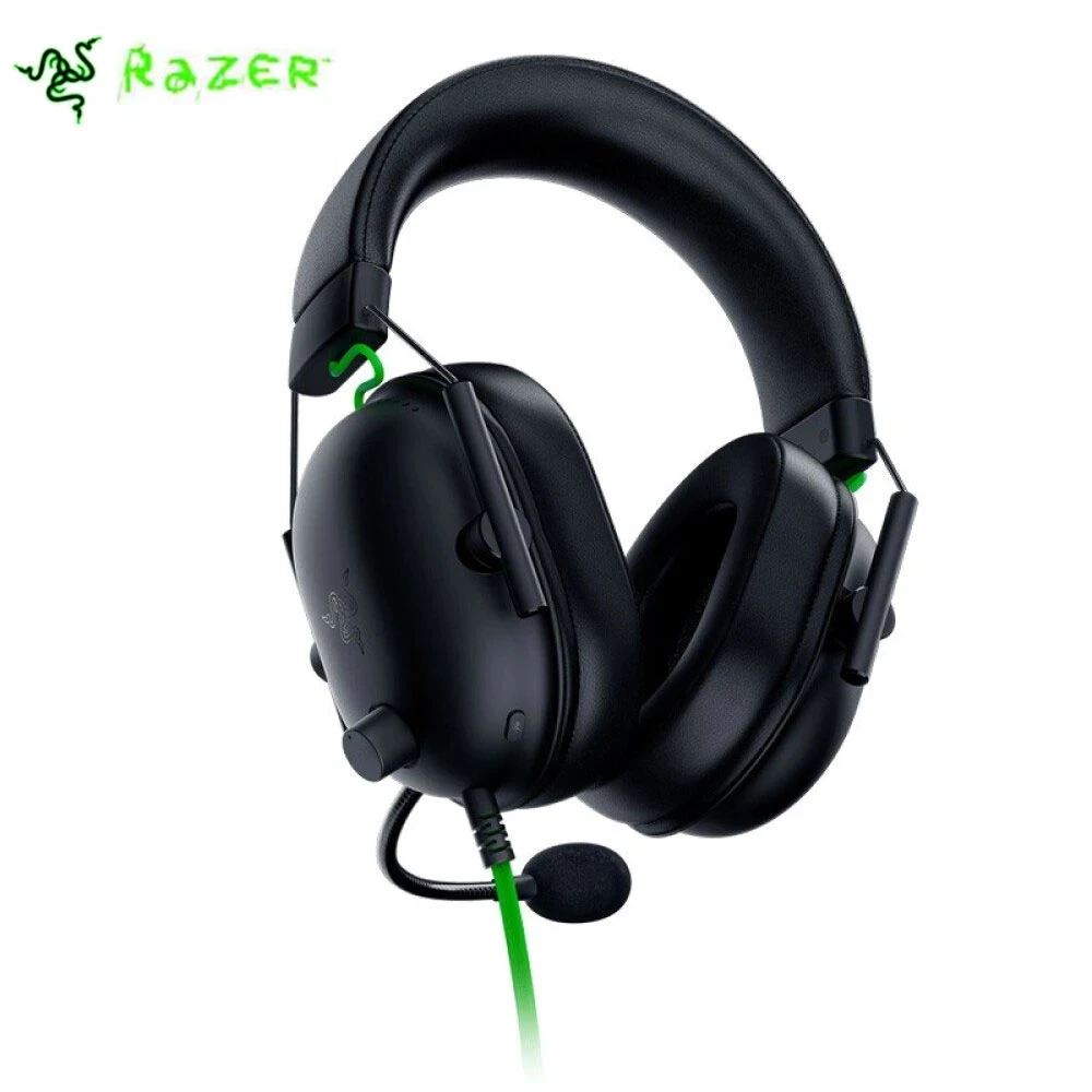 سماعة الألعاب Razer BlackShark V2 X/V2 الأصلية مع محرك TriForce 50 مللي متر HyperClear7.1Surround مع ميكروفون-لـ PS4 PS5 Xbox