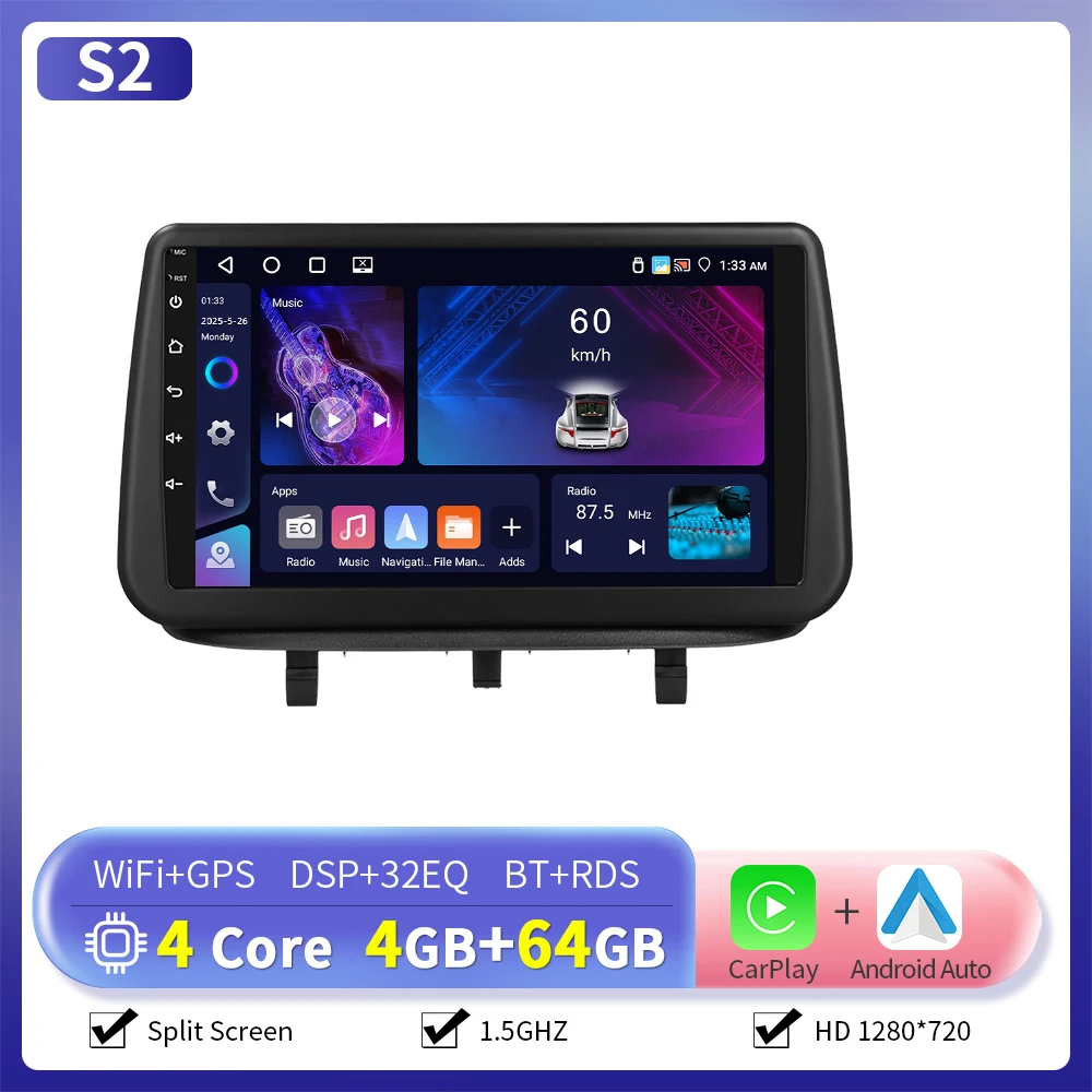 Camecho 6 + 128G 8core Autoradio GPS Stereo Voor Opel MERIVA 2010-2014 Multimedia Speler Draadloze Carplay Android Auto Wifi 4G Netto