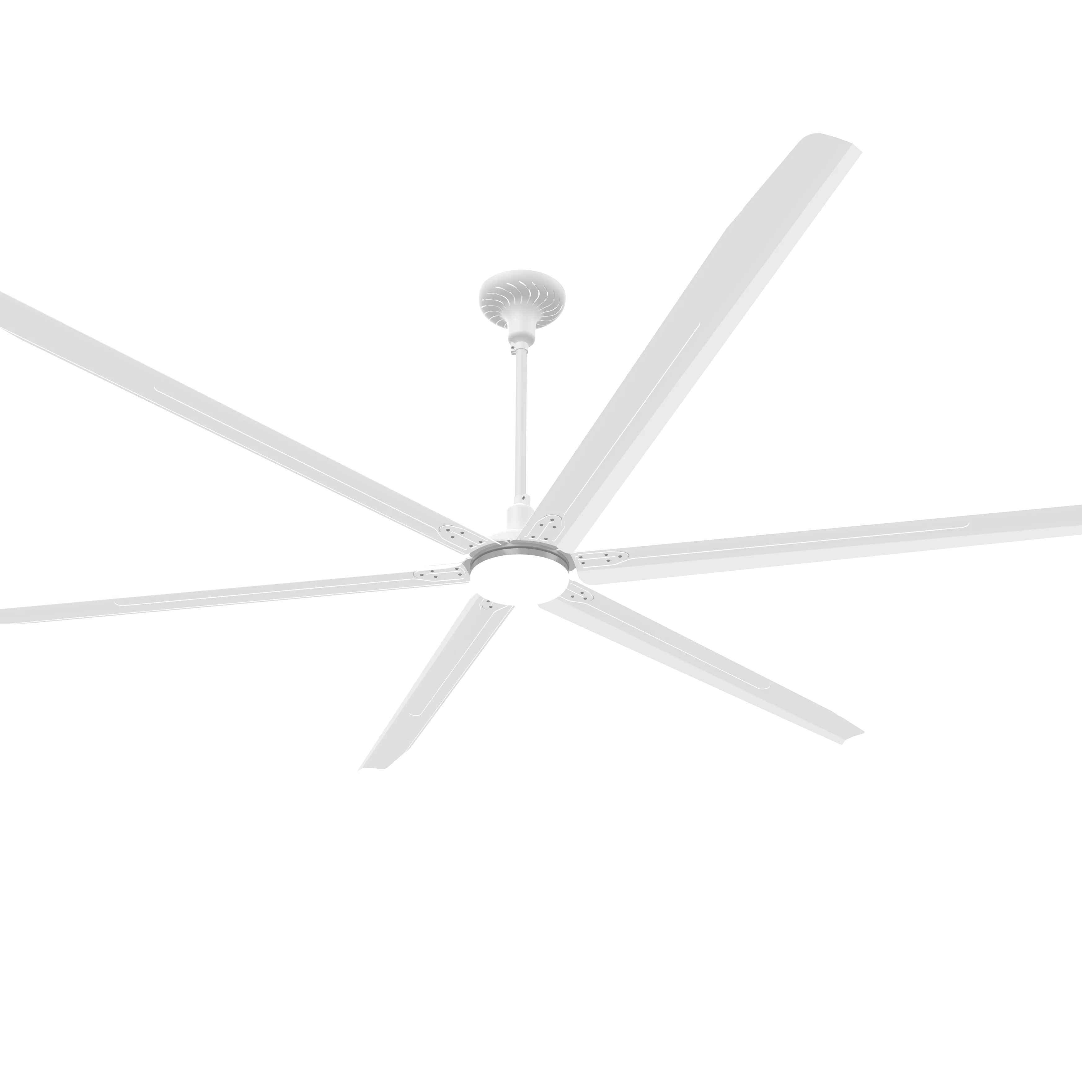 

Direct Factory Wholesale 80-140 Inch HVLS Ceiling Fan 6 Blades Remote Control for Restaurant Meeting Room Electric Metal Source