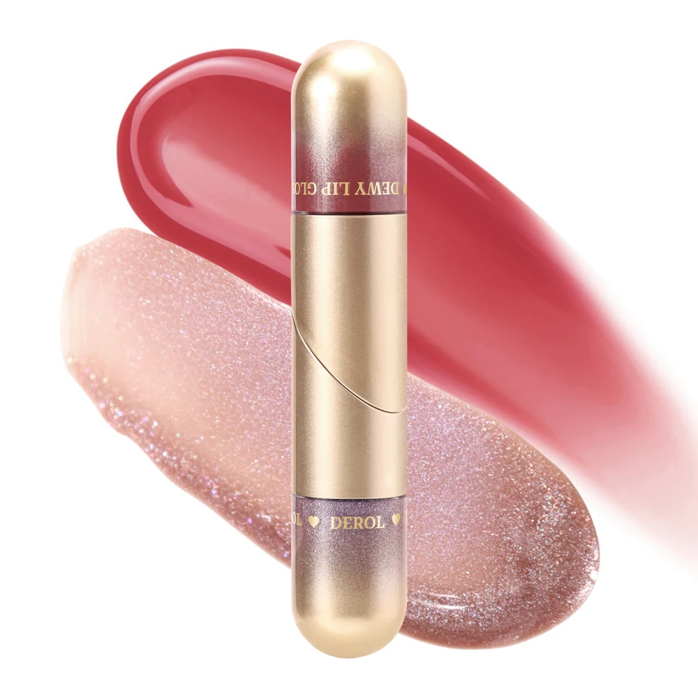 Bálsamo labial de 1 a 4 piezas, textura mate pequeña y ligera, brillo de labios de gelatina de cristal transparente, lápiz labial hidratante, Color de labios