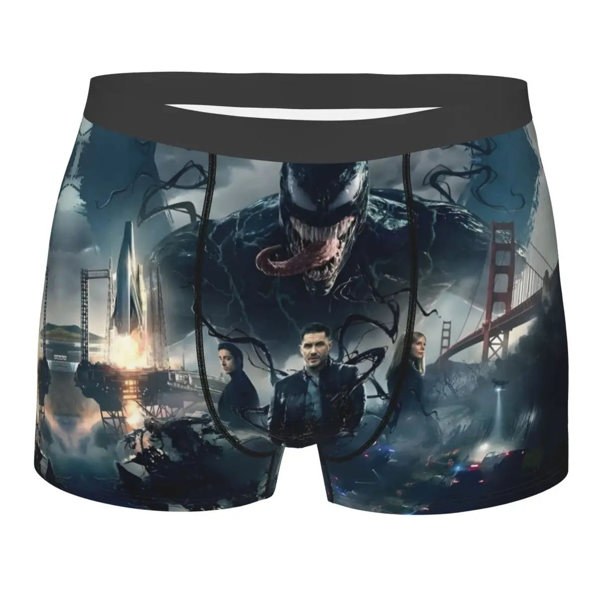 Venom Marvel Spider Man Venom Underpants Cotton Panties Men's Underwear Ventilate Shorts Boxer Briefs