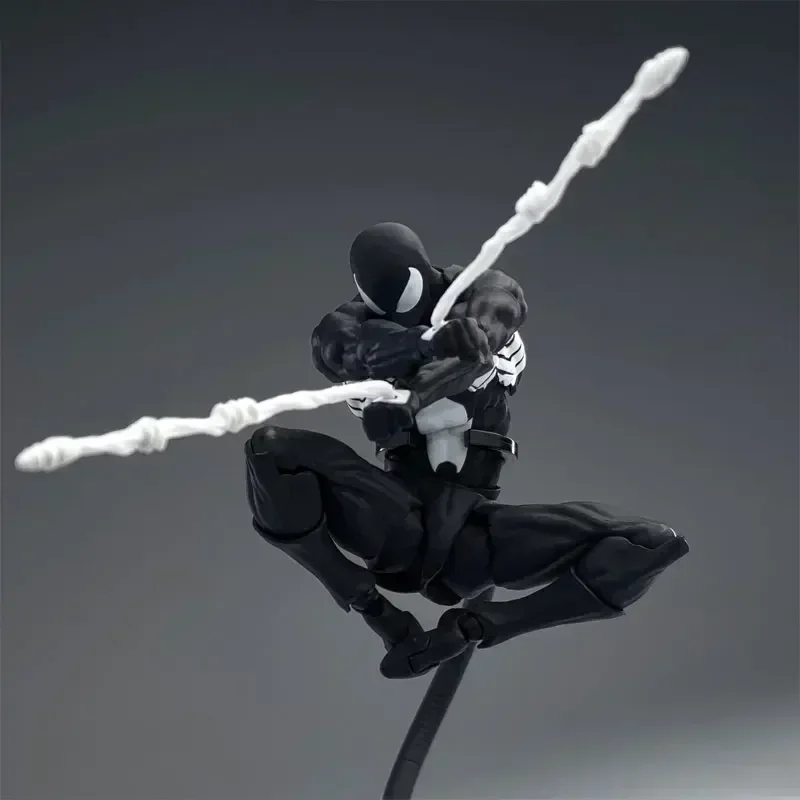 Mess Toys The Black Neighbor Symbiotic Spider-Man Black Venom Suit Joint Actionfiguren Maßgeschneiderte Ornamente Jungengeschenk