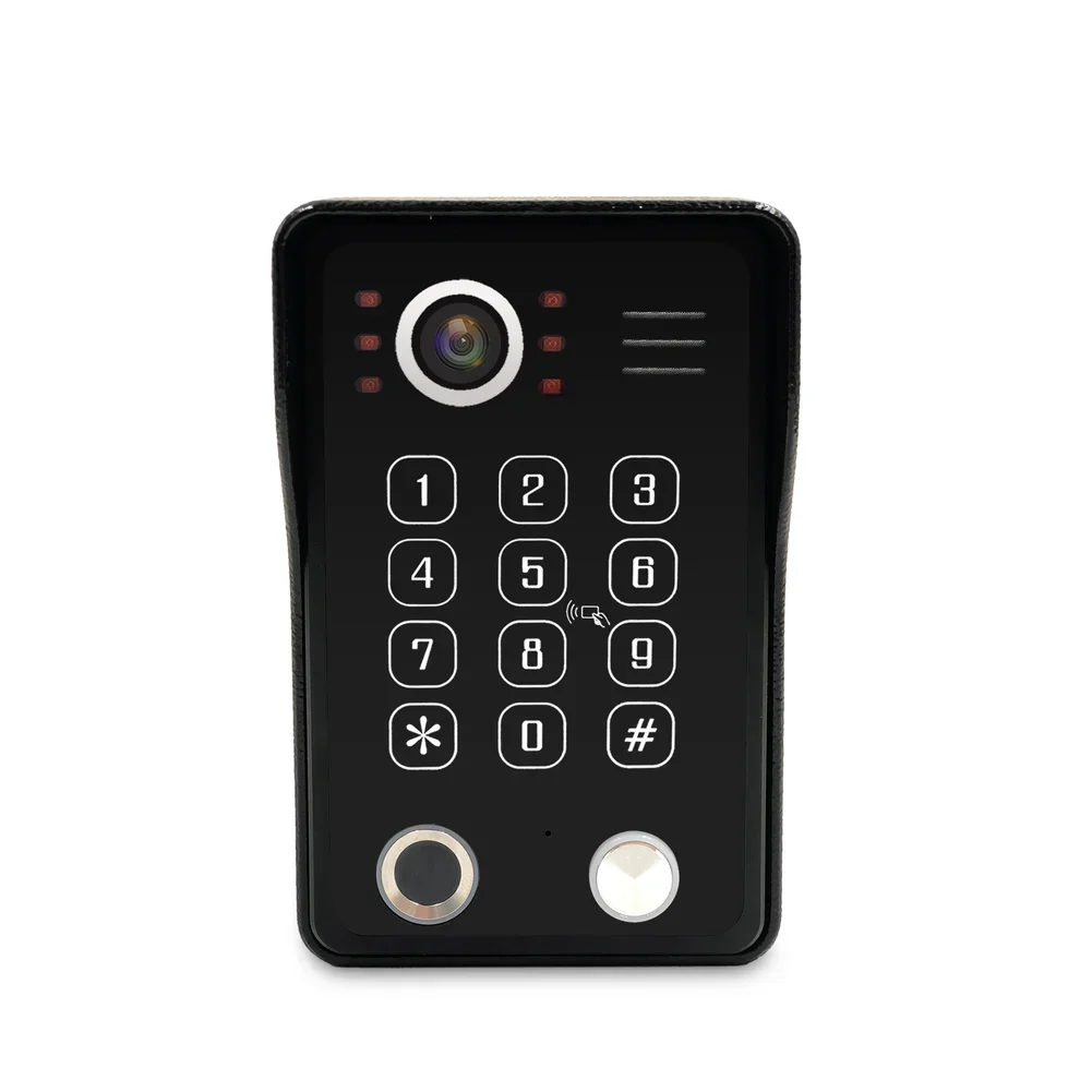 AnjieloSmart Video DoorPhone DoorBell Waterproof Wide Angle Lens with RFID Card Passcode and fingerprint unlock