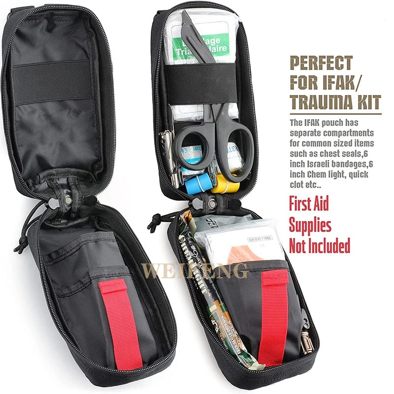 Taktische Molle EDC Pouch EMT Notfall IFAK Beutel Schere Verband Tourniquet First Aid Kit Medical Überleben Tasche Taille Tool Pack