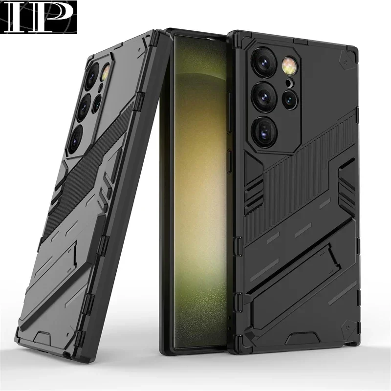 Для Samsung Galaxy S24 Ultra Case Shell Punk Phone Holder Armor Case для Samsung Galaxy S24 Ultra Cover для Samsung S24 Ultra 5G