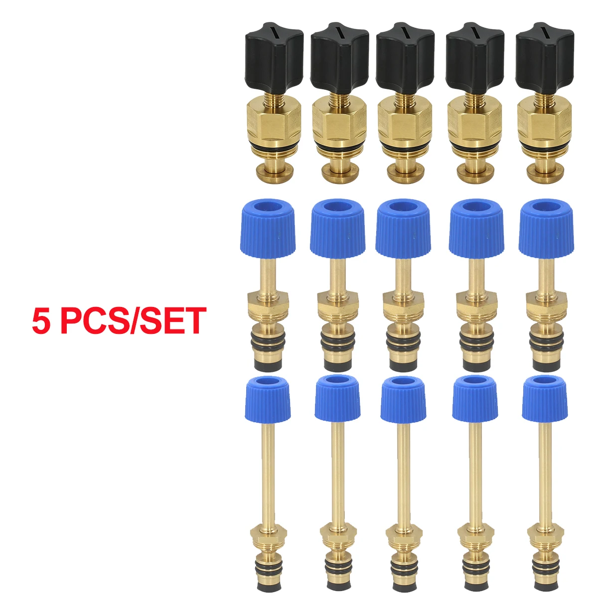 5Pcs Brass Boiler Water Make‑up Refill Valve Water Supply Switch Kit for Viessmann Gas Wall‑Hung Boiler Repair Spare Accessories